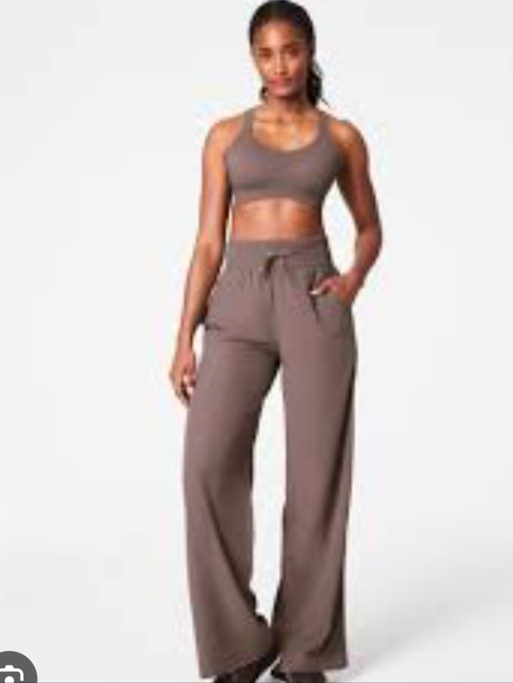SPANX On the Move Wide Leg Pant - Taupe